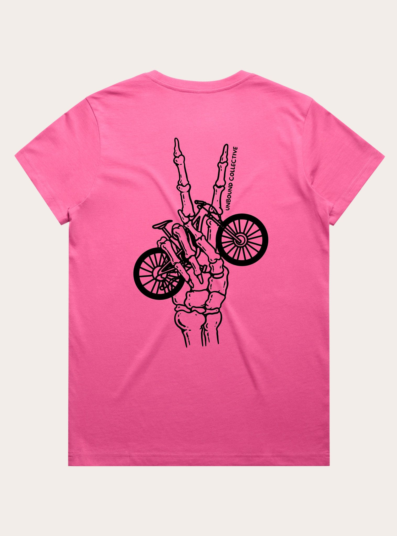 Bike Peace Skeleton Women's Tee - Unbound Collective