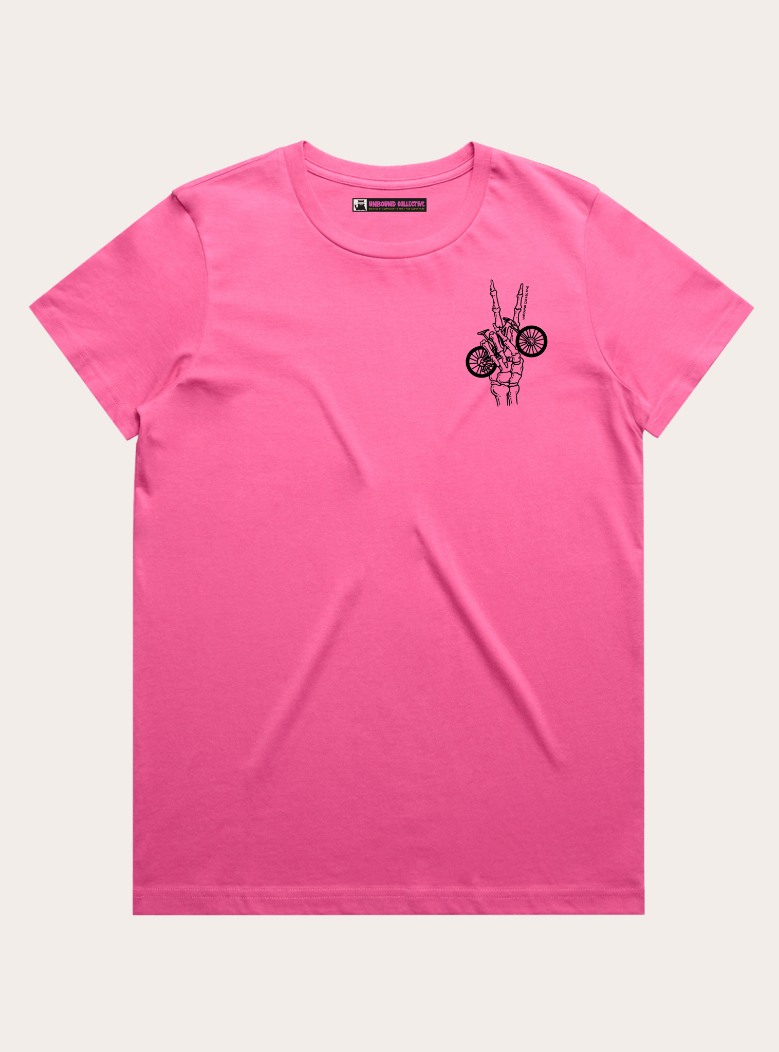Bike Peace Skeleton Women's Tee - Unbound Collective