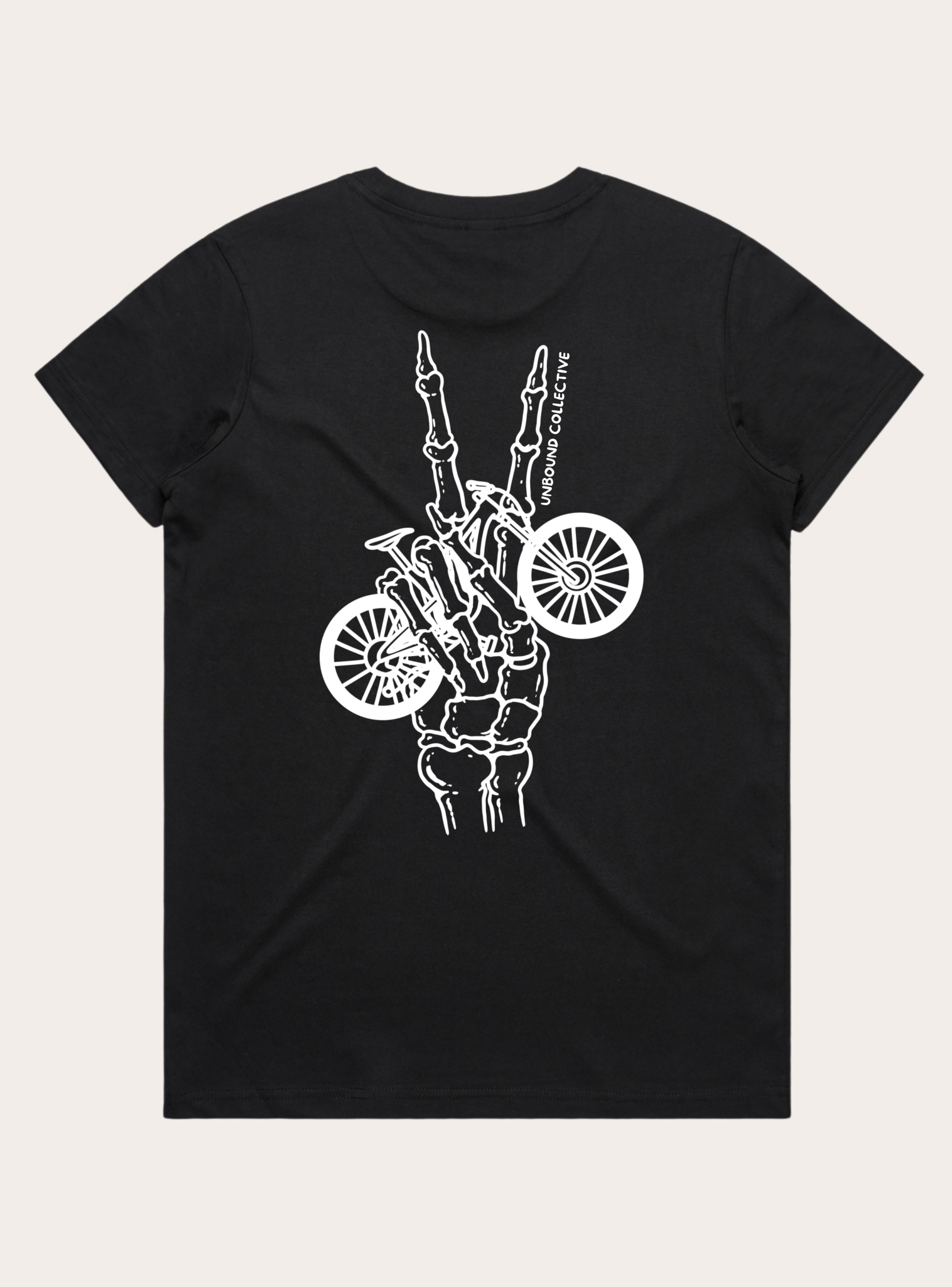 Bike Peace Skeleton Women's Tee - Unbound Collective
