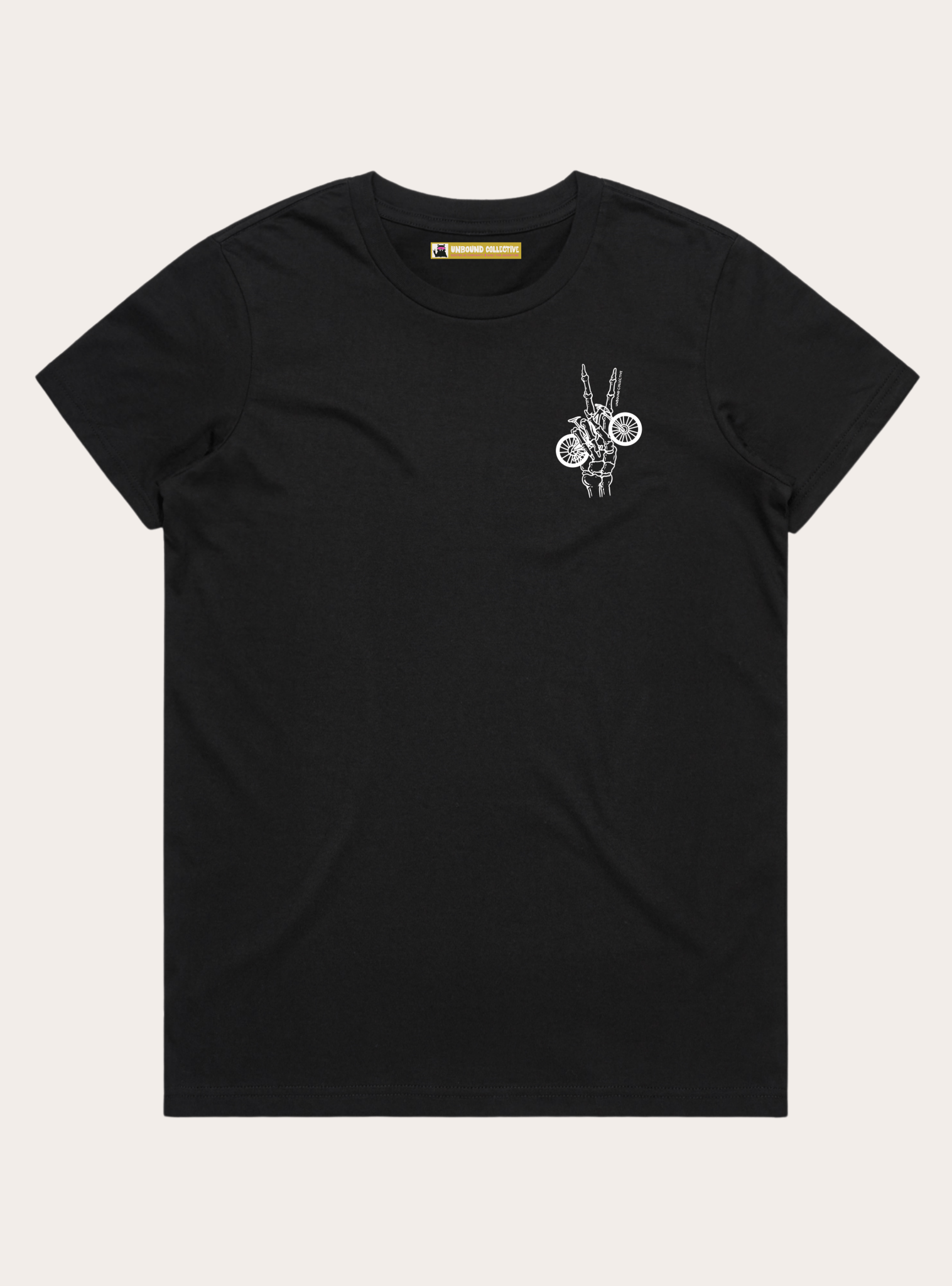 Bike Peace Skeleton Women's Tee - Unbound Collective