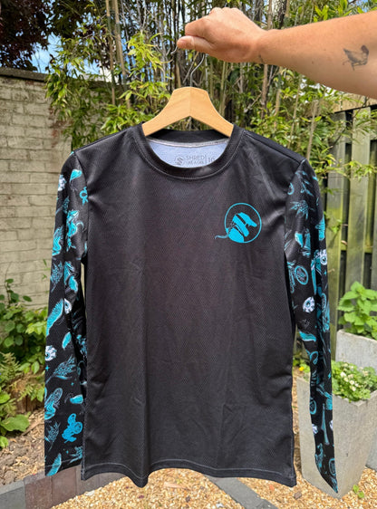 Aussie Days Teal Long Sleeve Women's MTB Jersey - Unbound Collective