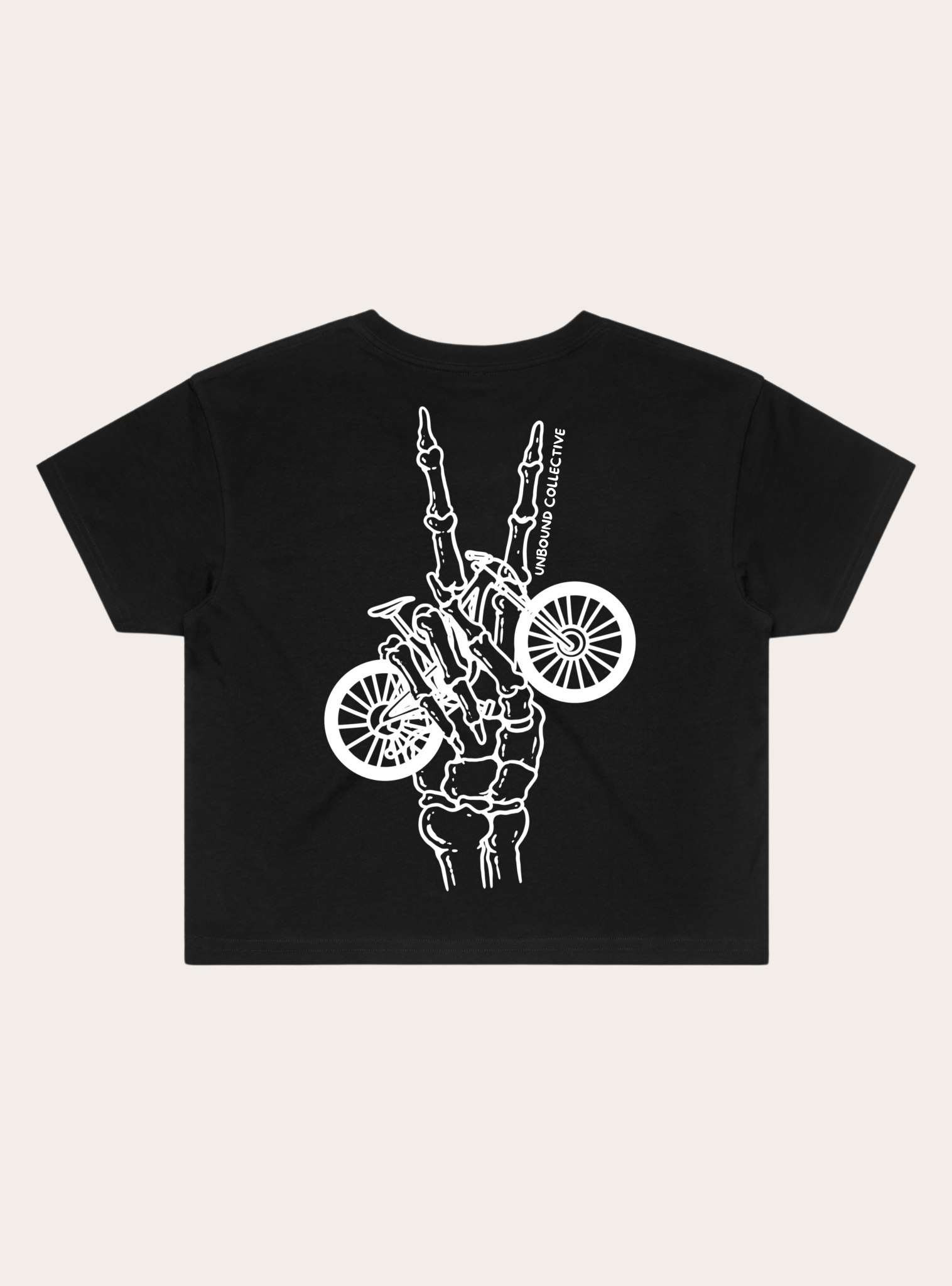 Bike Peace Skeleton Crop - Unbound Collective