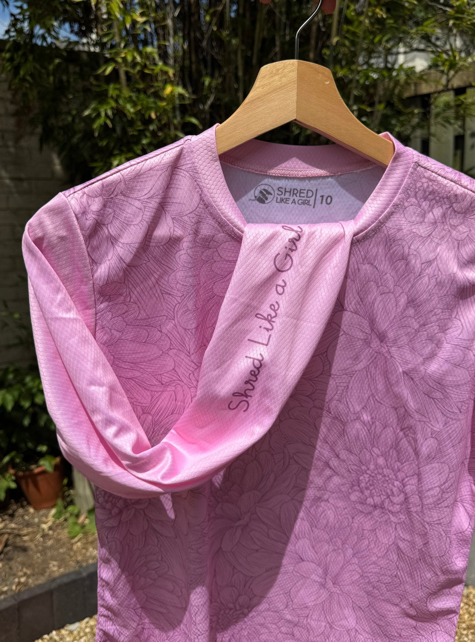 Purple Blooms Long Sleeve Womens MTB Jersey - Unbound Collective