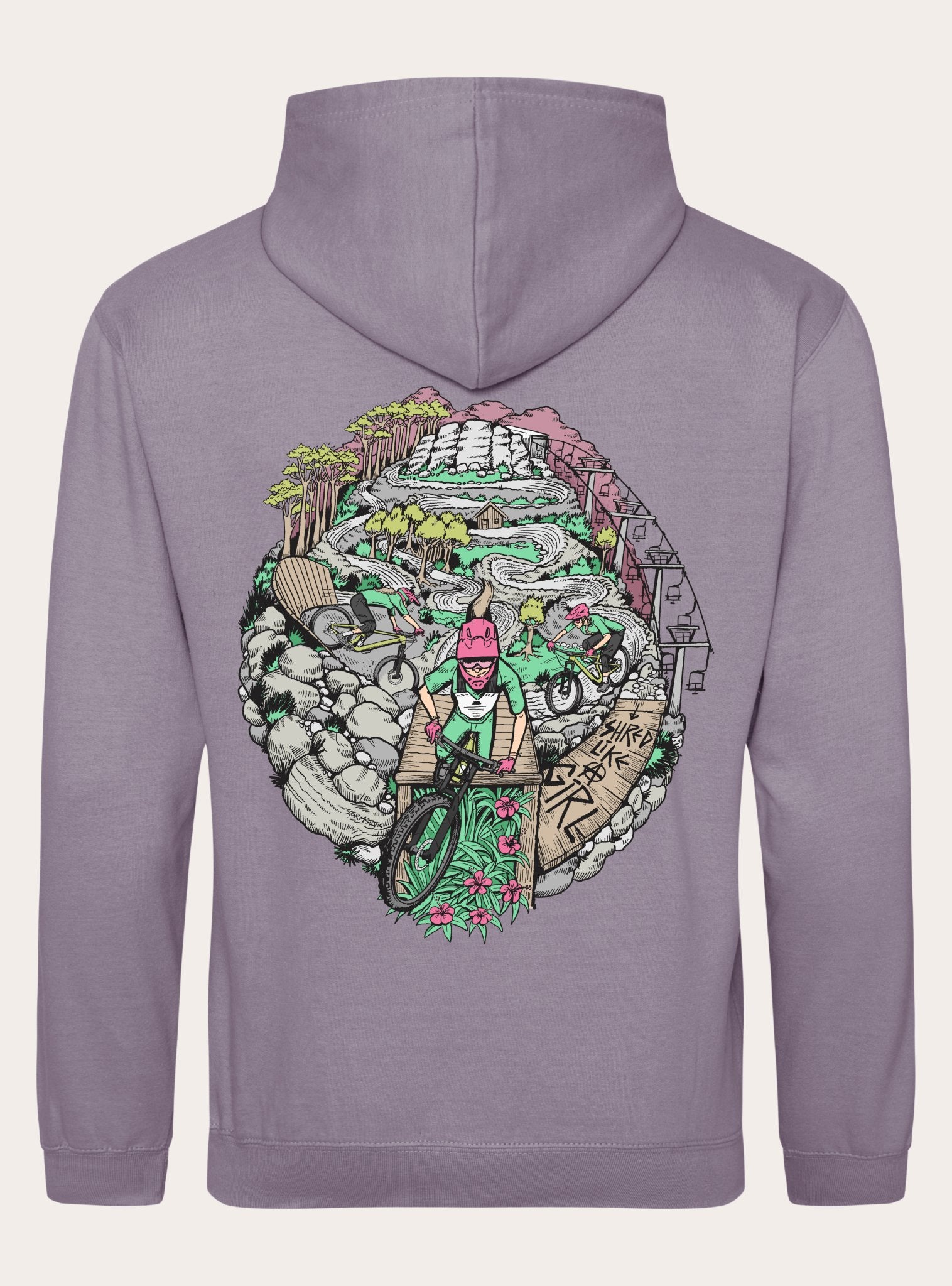 Shred Hoodies | Droppin In | Dusty Lilac - Unbound Collective