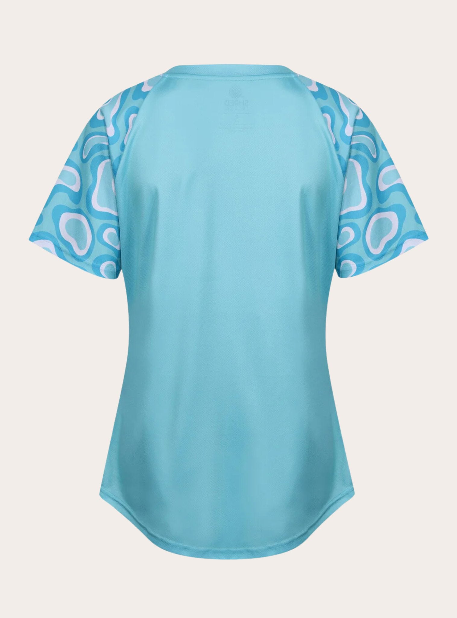 Teal Puddles Womens Mountain Bike Jersey - Unbound Collective