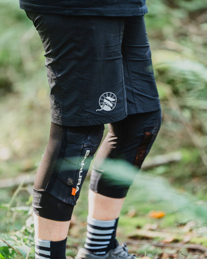 Women's Mountain Bike Shorts | Flow Shorts | Stealth Black - Unbound Collective